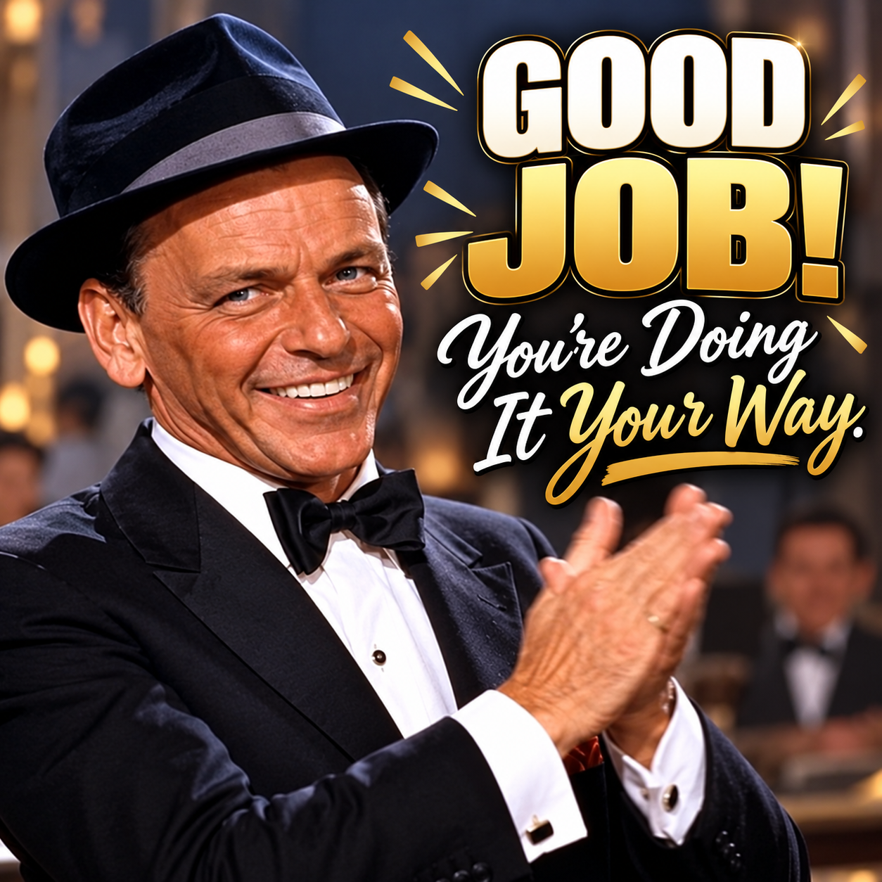 Good job! You’re doing it your way. Applause illustration