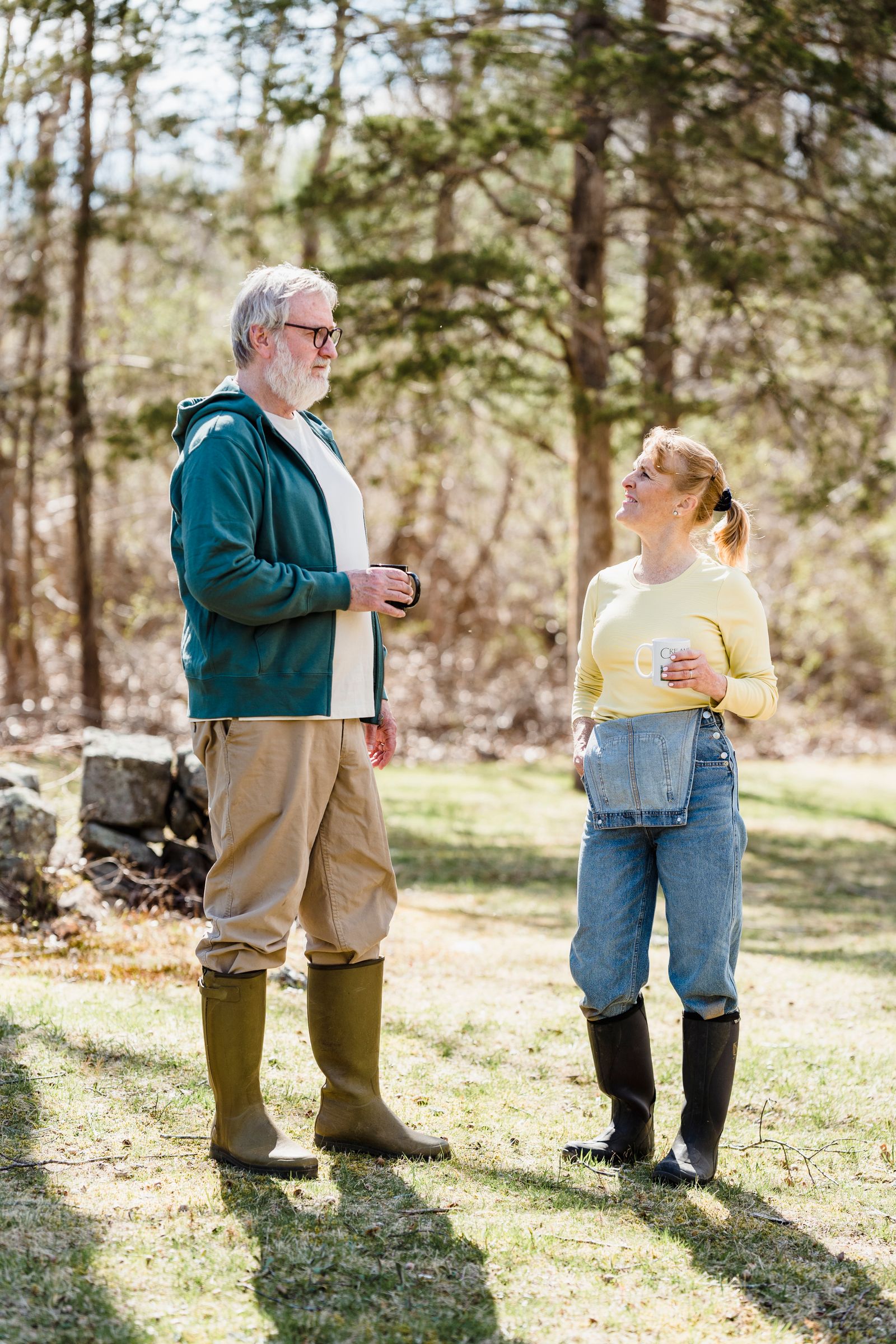 Senior couple enjoying time together outdoors